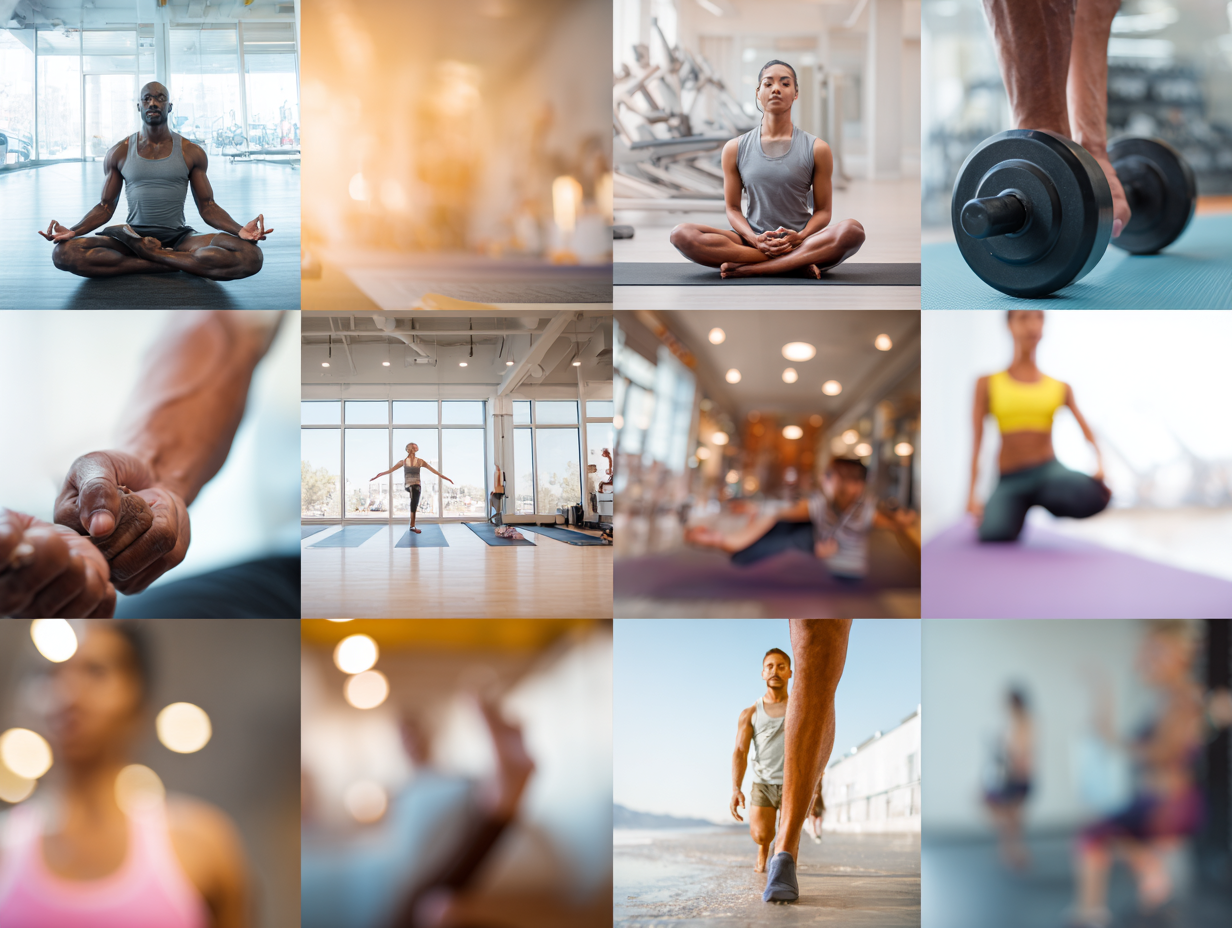 Тренери blarendik працюють з людьми різного віку в сучасному фітнес-центрі